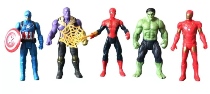 Set 5 figurine tip super eroi Avengers ,15 cm